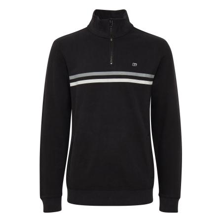 BLEND Sweatshirt JANNES zilvergrijs / zwart / wit