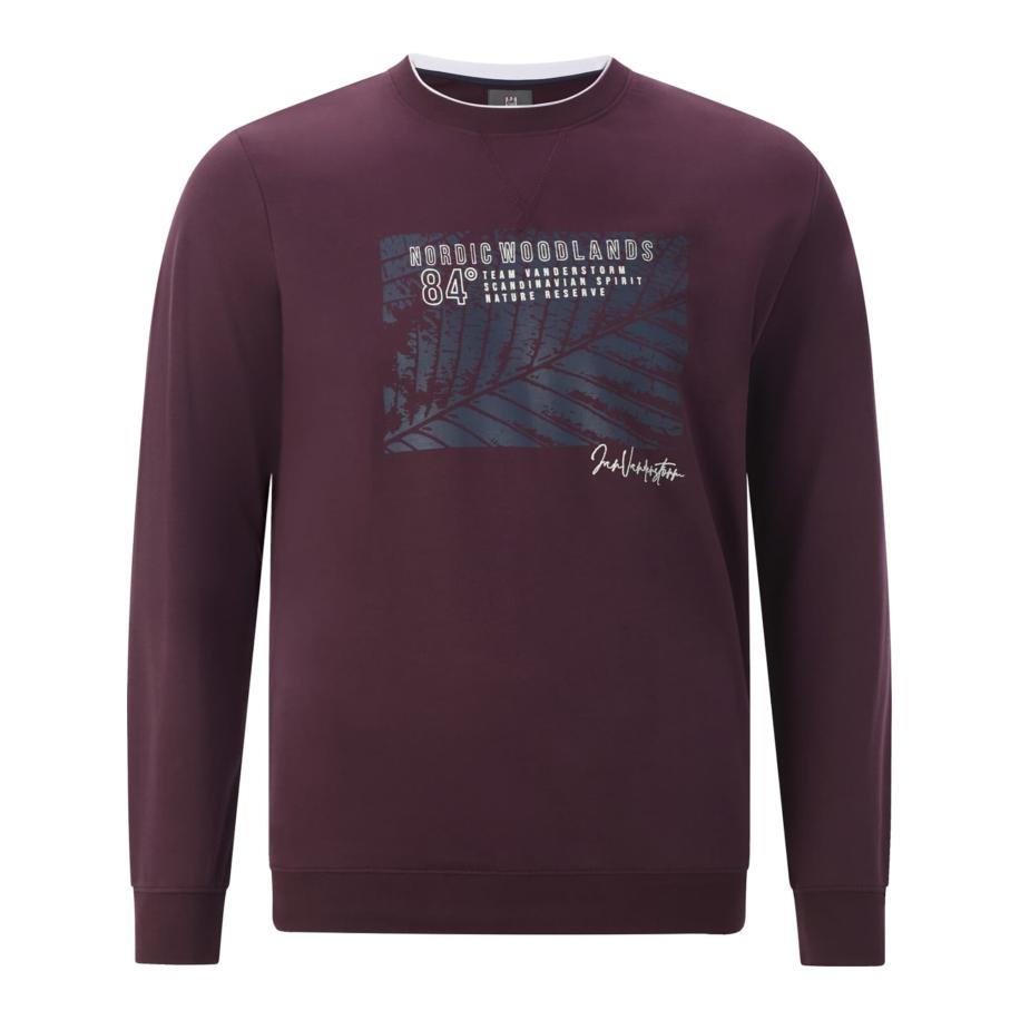 jan vanderstorm Jan Vanderstorm Sweatshirt Lindskov taupe / donkerlila -