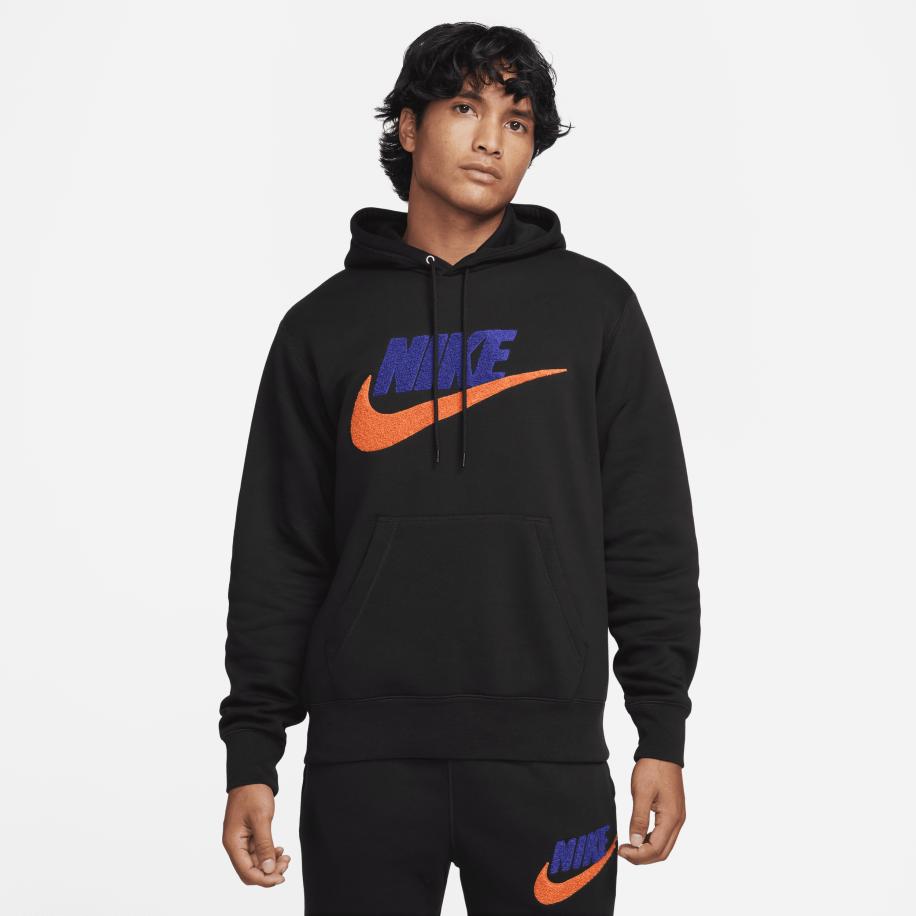 Nike Club Fleece Hoodie voor heren - Zwart Zwart