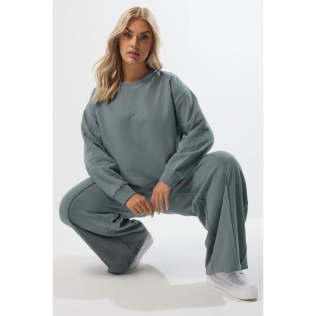 Yours Curve Petrolblauwe Sweatshirt En Joggingset Size 62-64