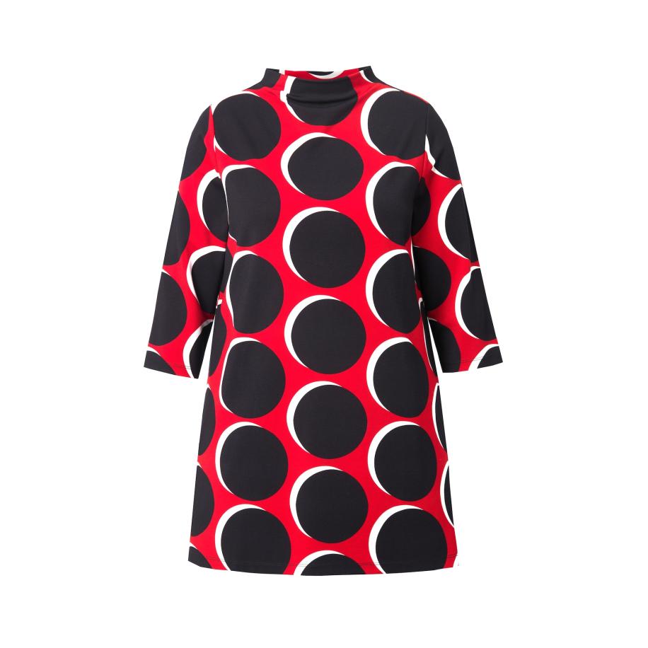 Ulla Popken Ulla Popken Sweatshirt rood / zwart / wit -