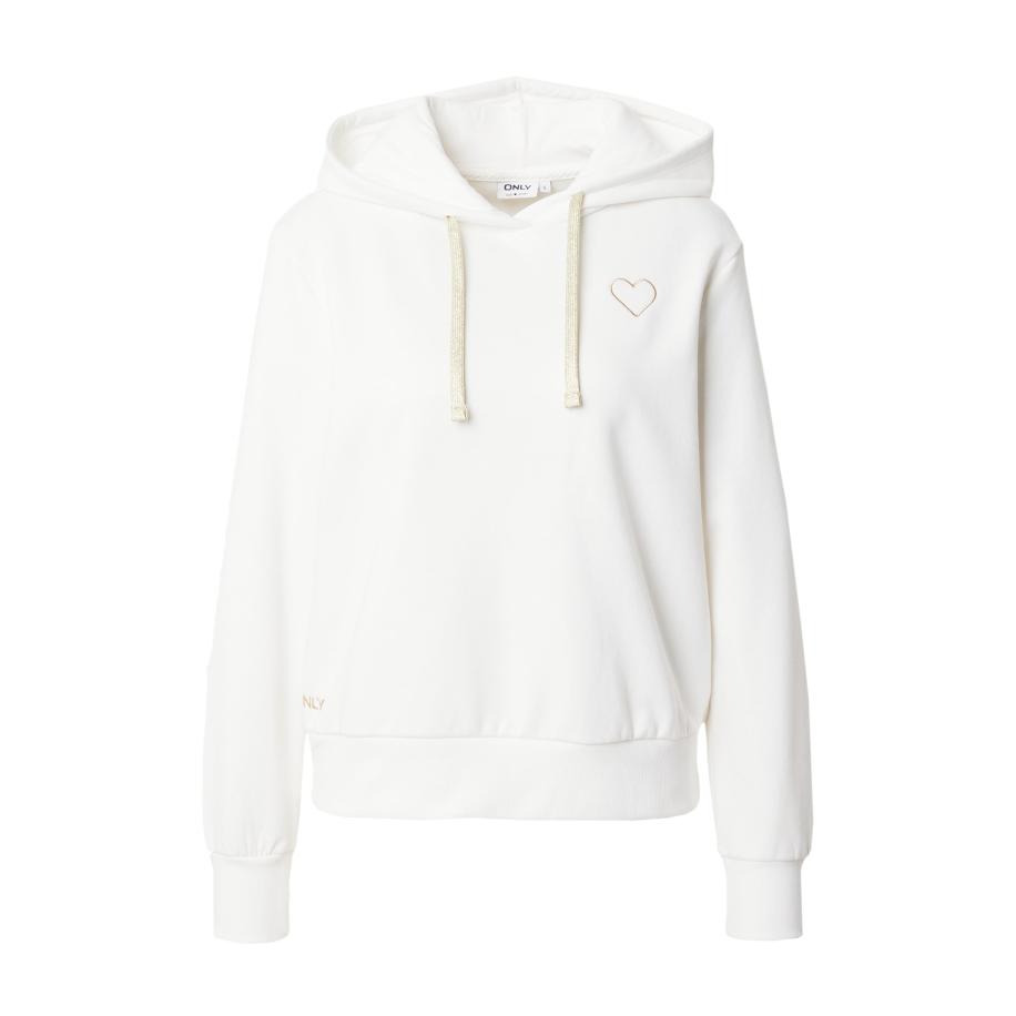 Only ONLY Sweatshirt ONLNola goud / wit -