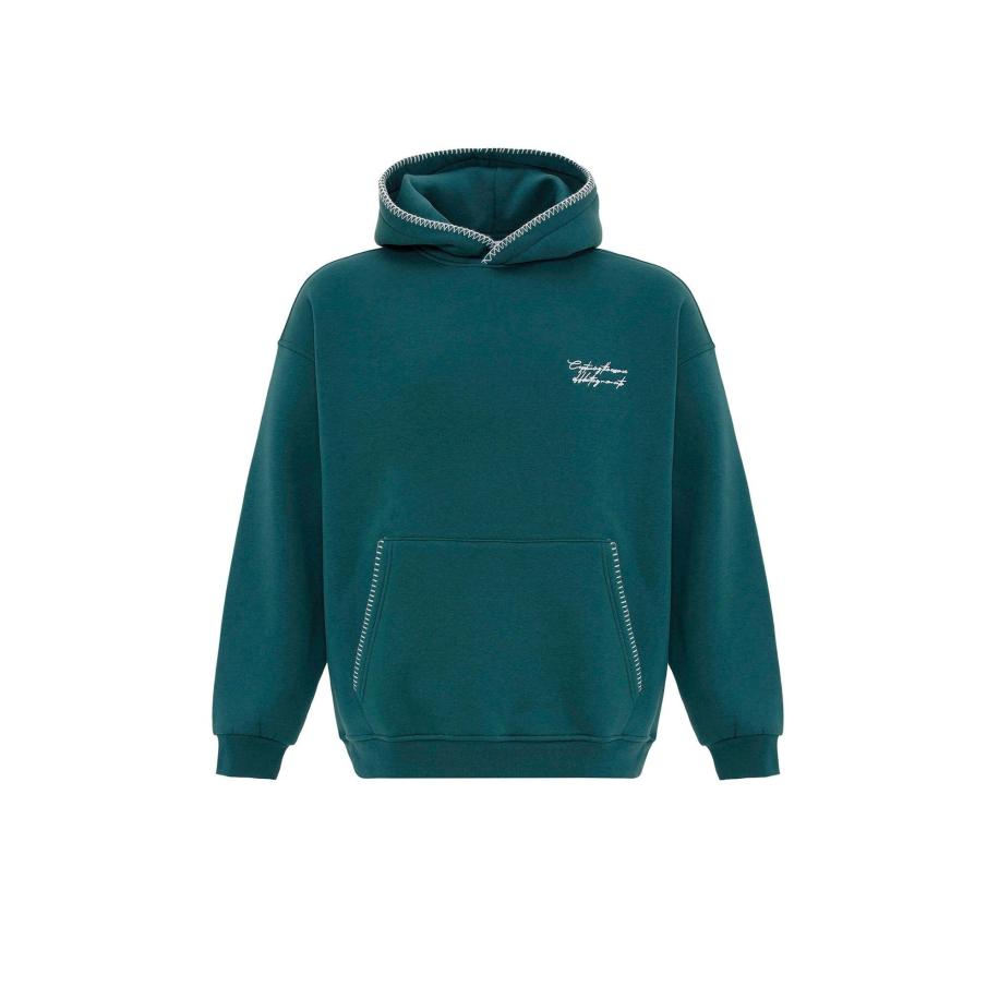 Dandalo Dandalo Sweatshirt petrol / wit -