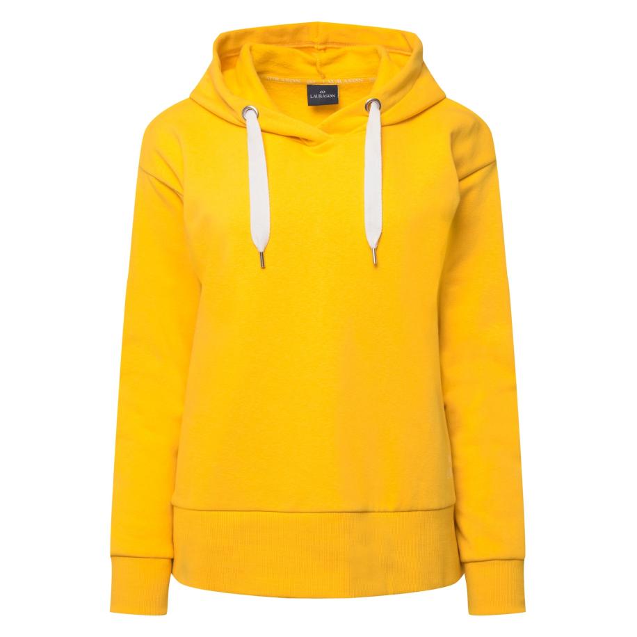 LAURASØN LAURASØN Sweatshirt goudgeel / wit -