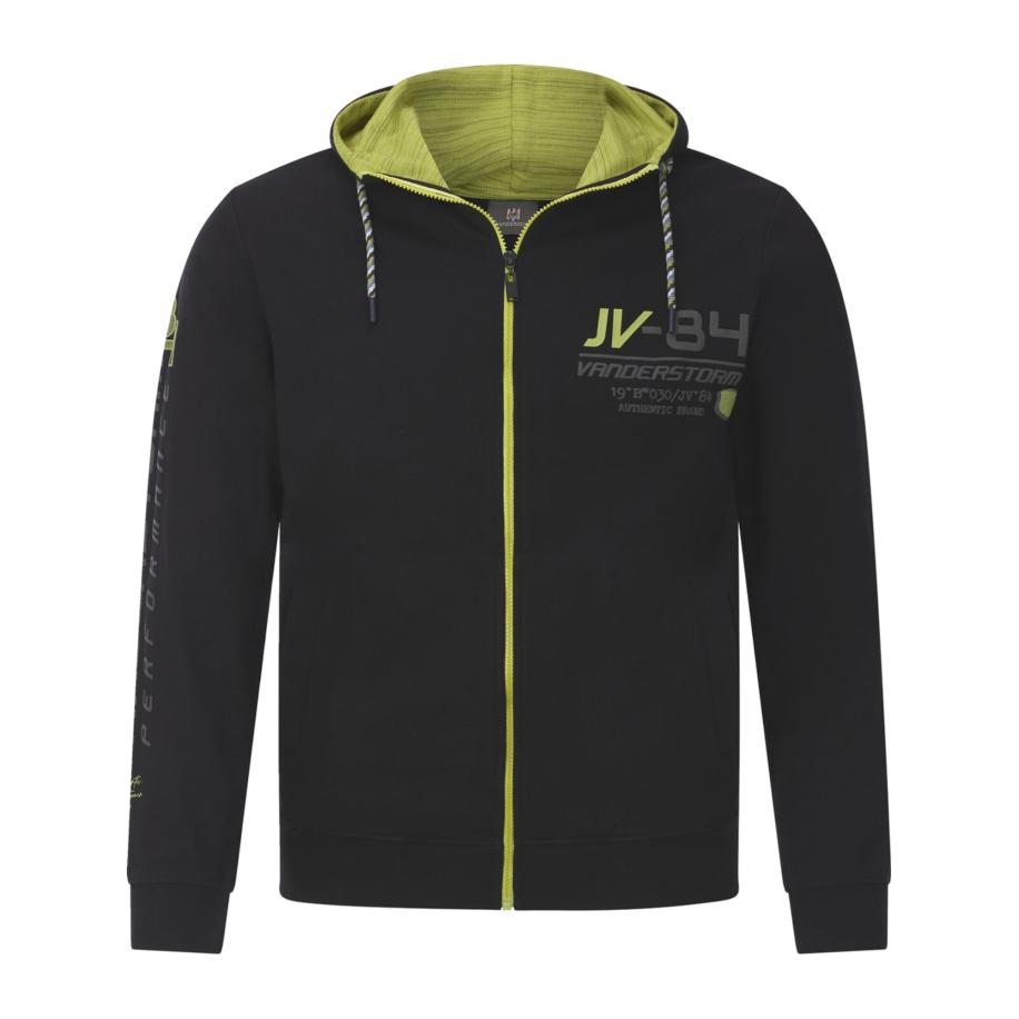 jan vanderstorm Jan Vanderstorm Sweatvest Sigstad groen / zwart -