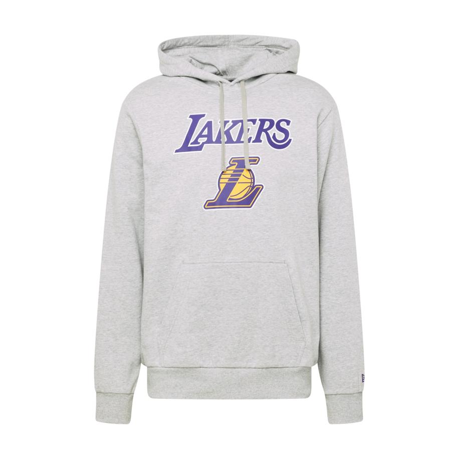 NEW ERA Sweatshirt grijs gemêleerd / donkerlila / oranje / wit Grijs