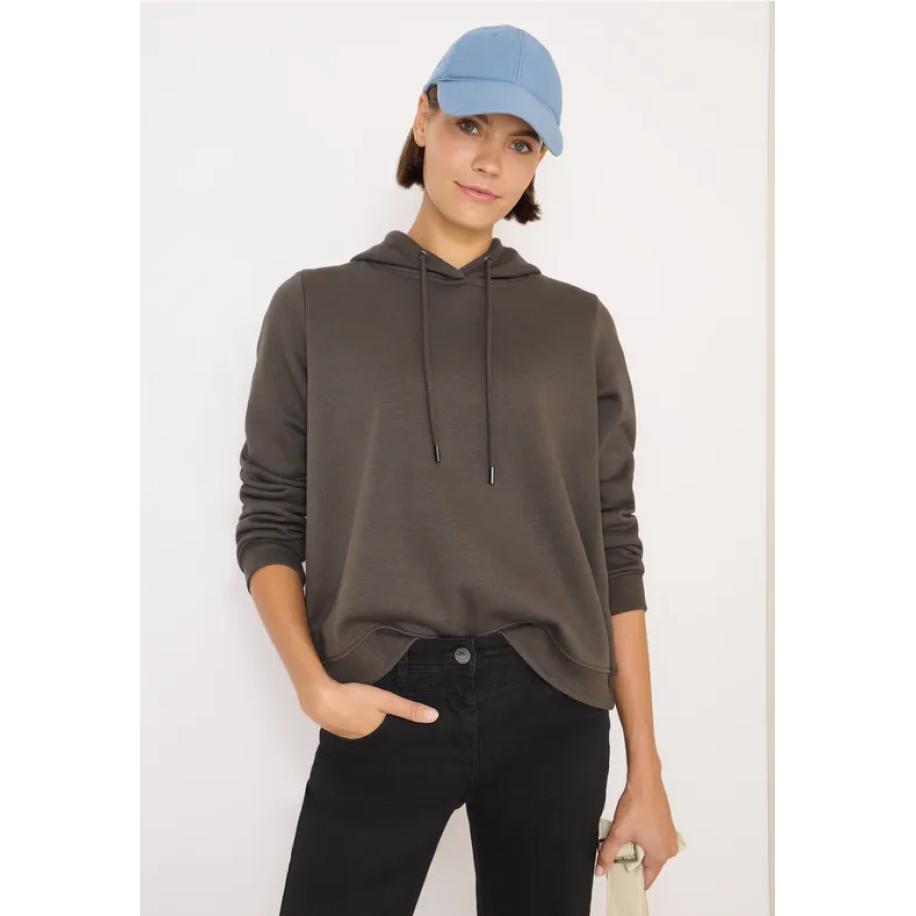 CECIL Sweater met capuchon Bruin