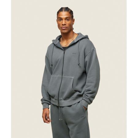 Gymshark everywear Relaxed Zip Hoodie Slate Teal