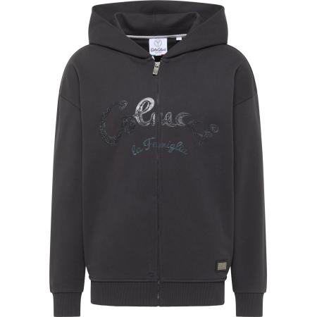 carlo colucci Carlo Colucci Sweatvest Drasigh zwart