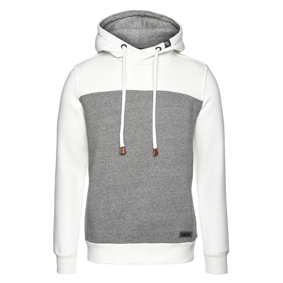 Cipo & Baxx CIPO & BAXX Sweatshirt grijs gemêleerd / wit -
