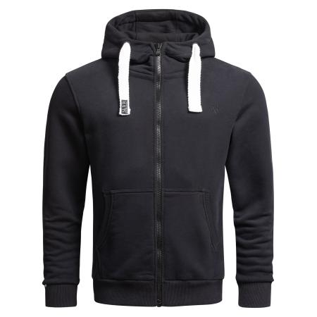 Alessandro Salvarini Alessandro Salvarini Sweatvest Vinzent zwart / wit