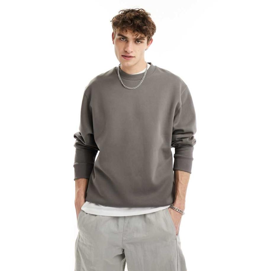 COLLUSION - Sweatshirt in antraciet-Grijs Grijs