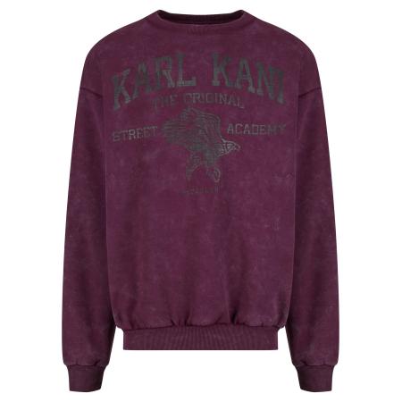 Karl Kani Karl Kani Sweatshirt Street Academy cyclaam / zwart