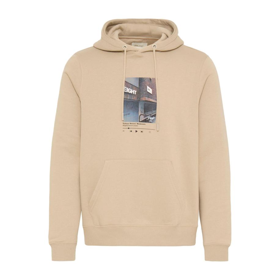 BLEND Sweatshirt BHIstvan lichtblauw / bruin / taupe Bruin