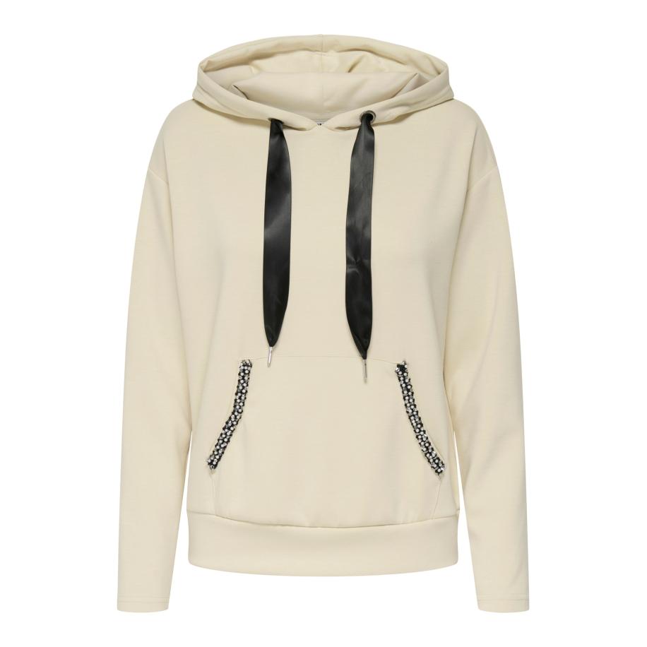 Only ONLY Sweatshirt ONLFANCY grijs / zwart -