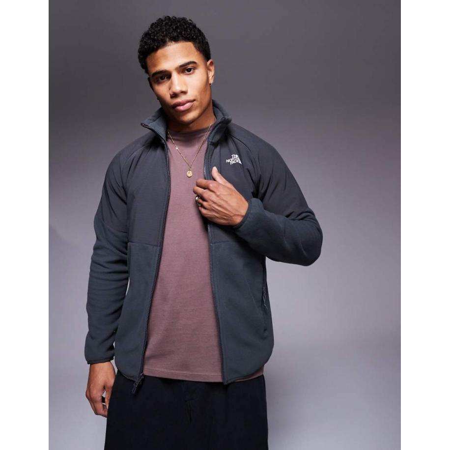 The North Face - Glacier - Trui van fleece met rits in grijs Grijs