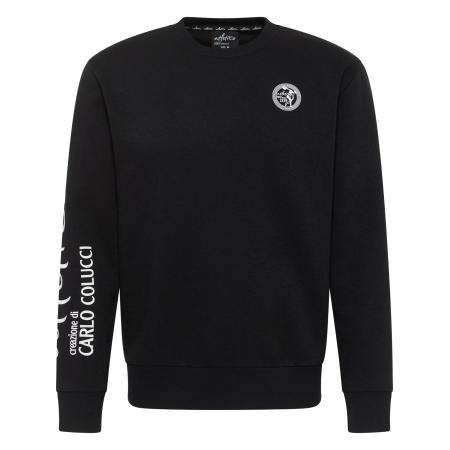 carlo colucci Carlo Colucci Sweatshirt Domenis zwart / wit