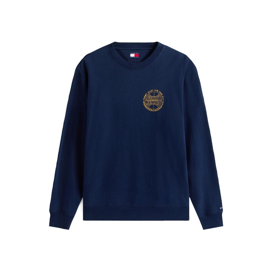 Tommy Jeans Tommy Jeans Sweatshirt VARSITY navy / geel -