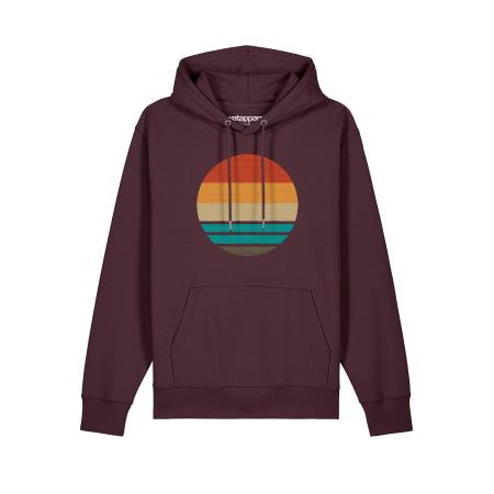 Watapparel Watapparel Sweatshirt Retro Sunset Ocean gemengde kleuren / donkerrood