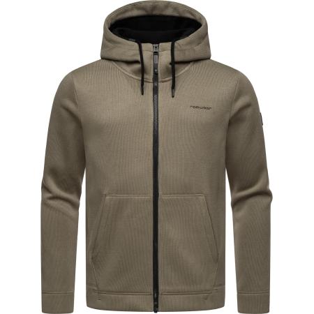 Ragwear Ragwear Sweatvest Fabian bruin gemêleerd / zwart