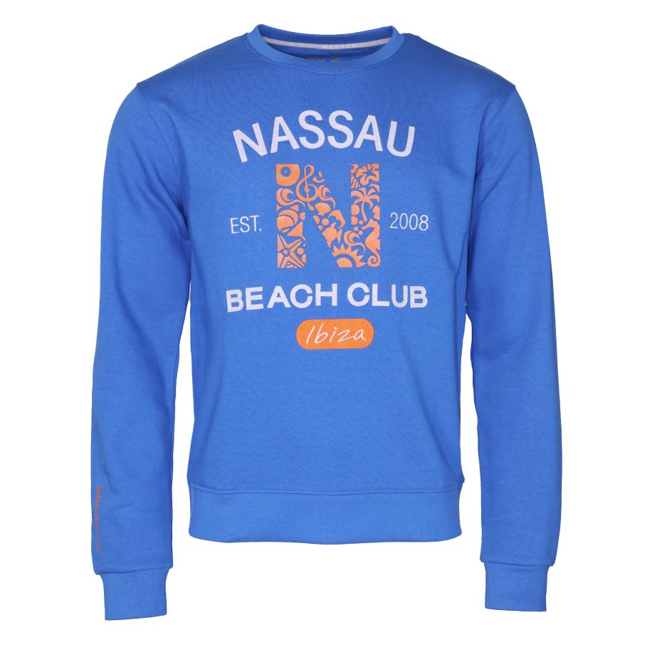 NASSAU Beach Club NASSAU Beach Club Sweatshirt NB22010 azuur / oranje / wit -