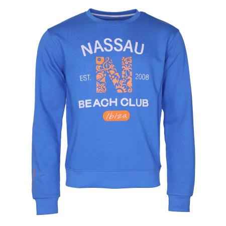 NASSAU Beach Club NASSAU Beach Club Sweatshirt NB22010 azuur / oranje / wit