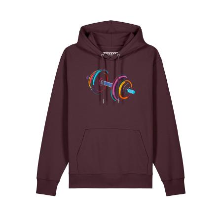 Watapparel Watapparel Sweatshirt 80s Hantel gemengde kleuren / donkerrood