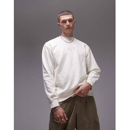 Levi's - Sweatshirt met vleermuislogo in crème-Neutraal