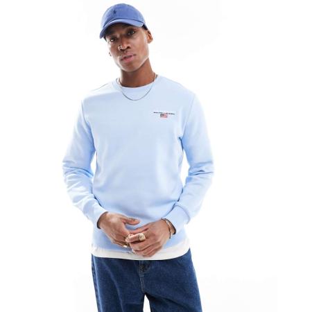 Polo Ralph Lauren - Sport Capsule - Sweatshirt met klein logo op de borst in lichtblauw