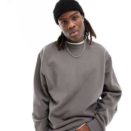 COLLUSION - Sweatshirt in antraciet-Grijs