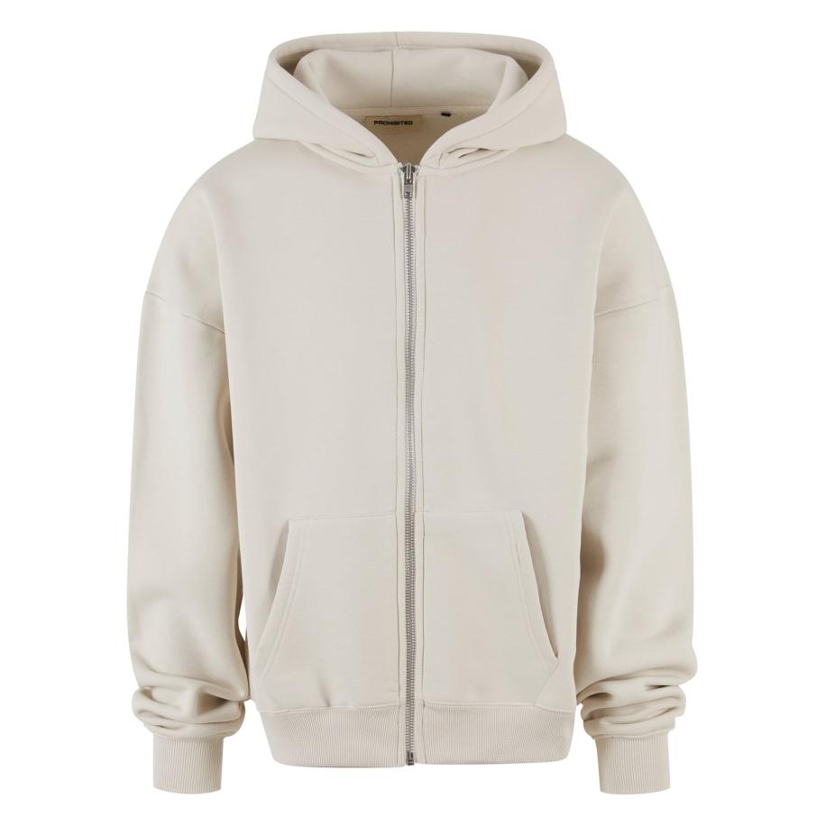 Prohibited Prohibited Sweatvest zwart / wit -