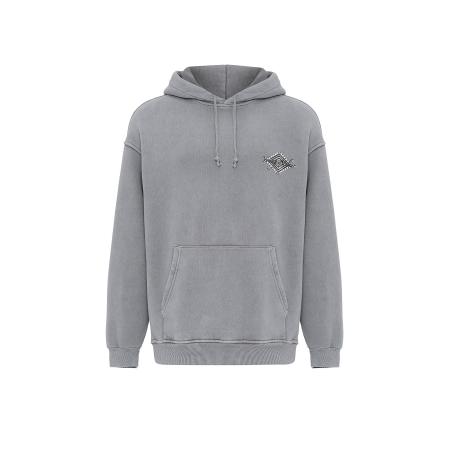 VAMOS CLO VAMOS CLO Sweatshirt lichtgrijs / zwart