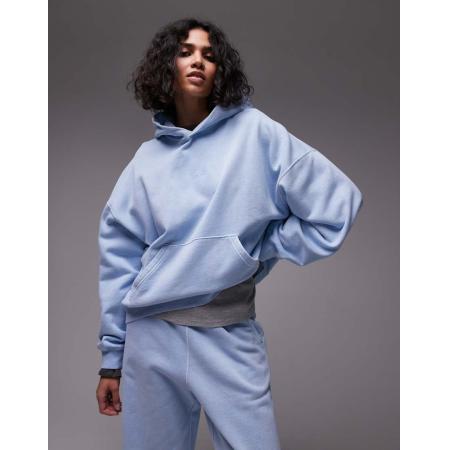 Carhartt WIP Benton Hoodie in lichtblauw