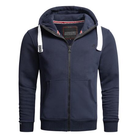 Alessandro Salvarini Alessandro Salvarini Sweatvest Vinzent navy / wit