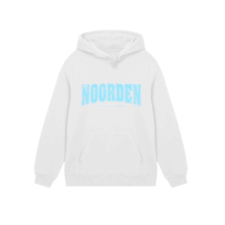 F4NT4STIC F4NT4STIC Sweatshirt Knut & Jan Hamburg neonblauw / wit -