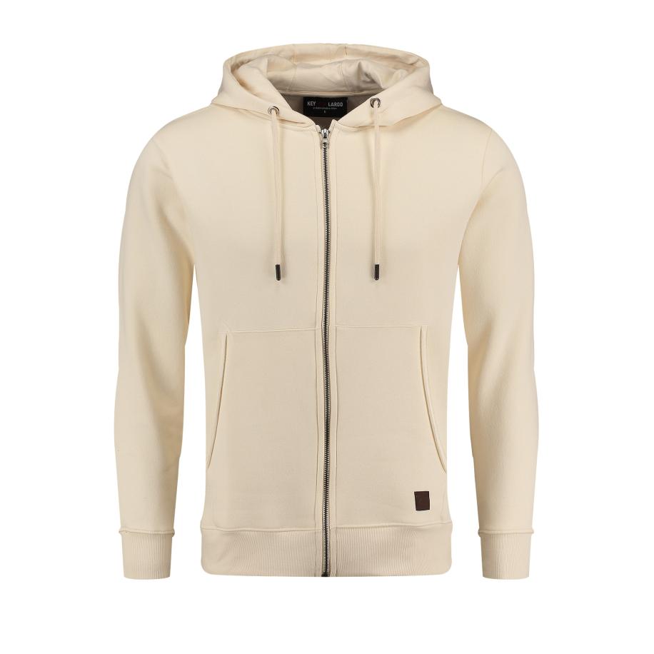 Key Largo Key Largo Sweatvest CONFIDENCE crème / bruin -