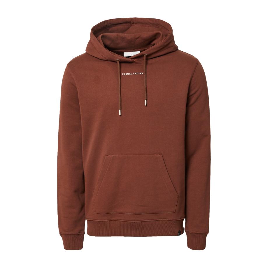 Casual Friday Casual Friday Sweatshirt Sinius kastanjebruin / wit -