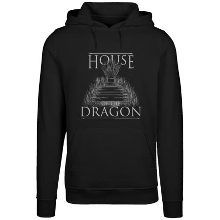 F4NT4STIC F4NT4STIC Sweatshirt House Of The Dragon Throne grijs / zwart