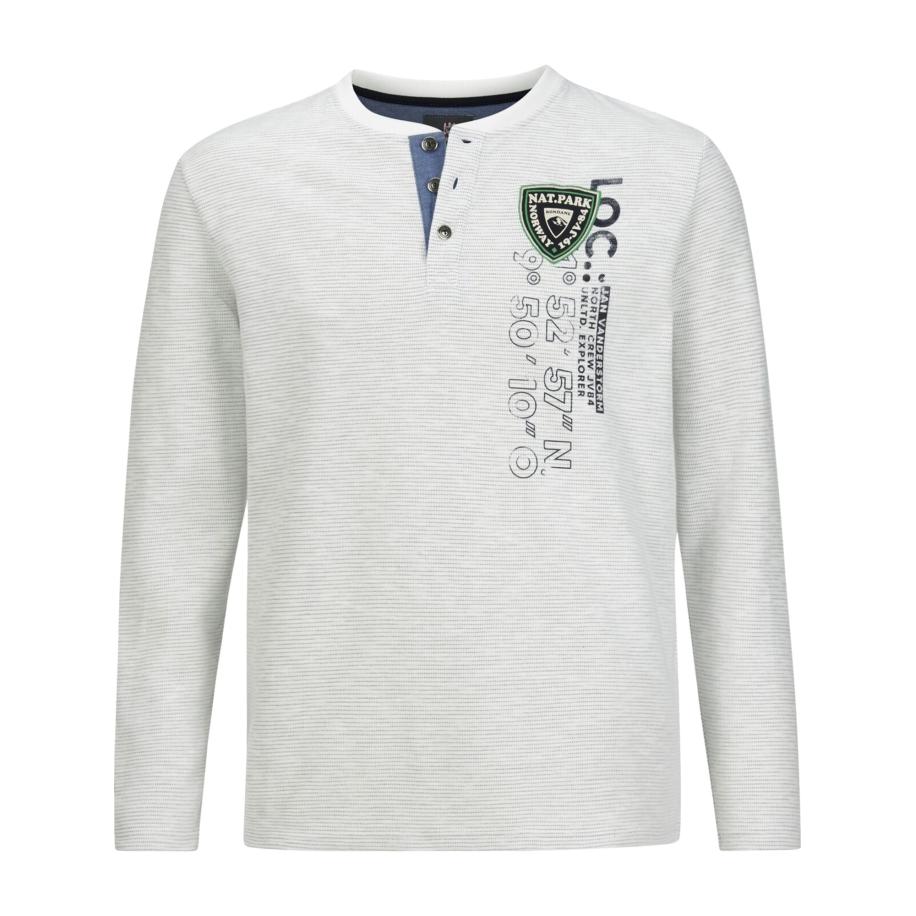 jan vanderstorm Jan Vanderstorm Sweatshirt Reginald zwart / wolwit -