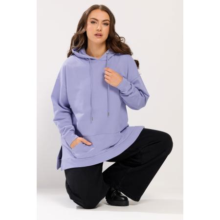 Yours Paarse Hoodie Met Zak Aan De Voorkant Size 54-56