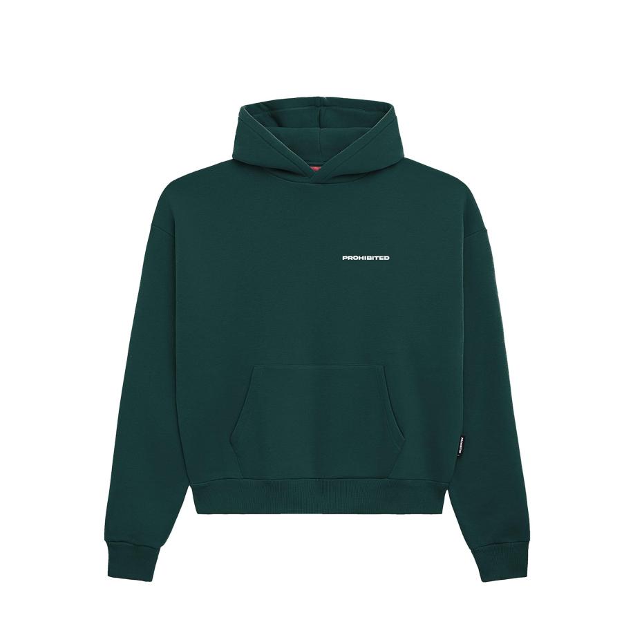 Prohibited Sweatshirt donkergroen / wit Groen