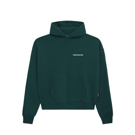 Prohibited Sweatshirt donkergroen / wit