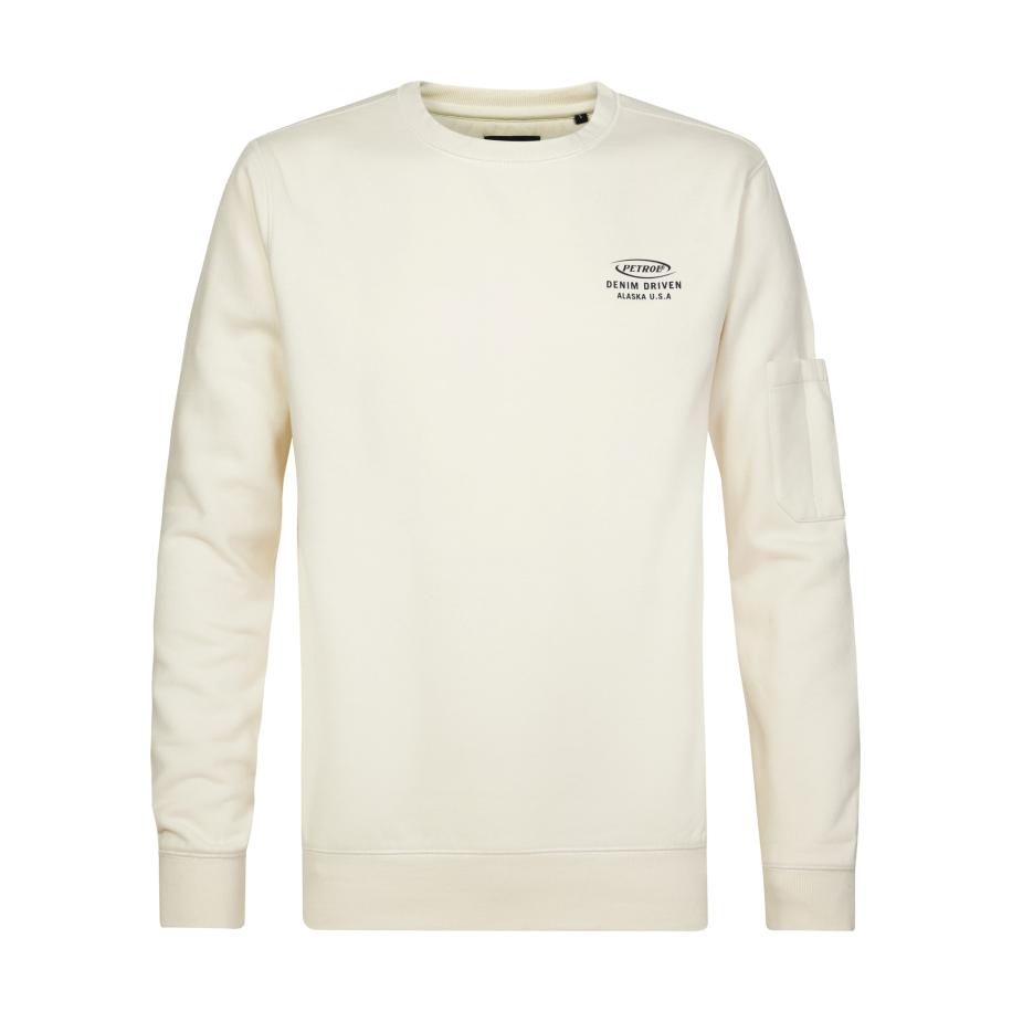 Petrol Industries Petrol Industries Sweatshirt zwart / wit -