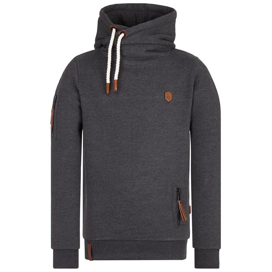 Naketano naketano Sweatshirt bruin / antraciet / wit -