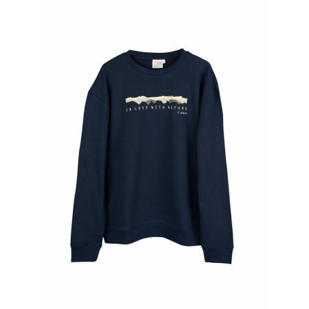 NIKIN NIKIN Sweatshirt TreeSweater Mountain Panorama donkerblauw