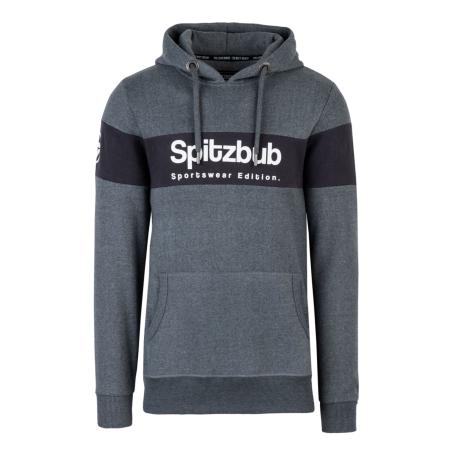 SPITZBUB Sweatshirt Ludis grijs / zwart / wit