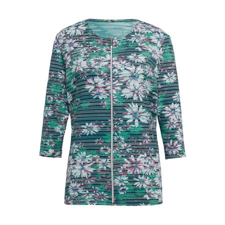 Goldner Goldner Sweatvest marine / groen / wit