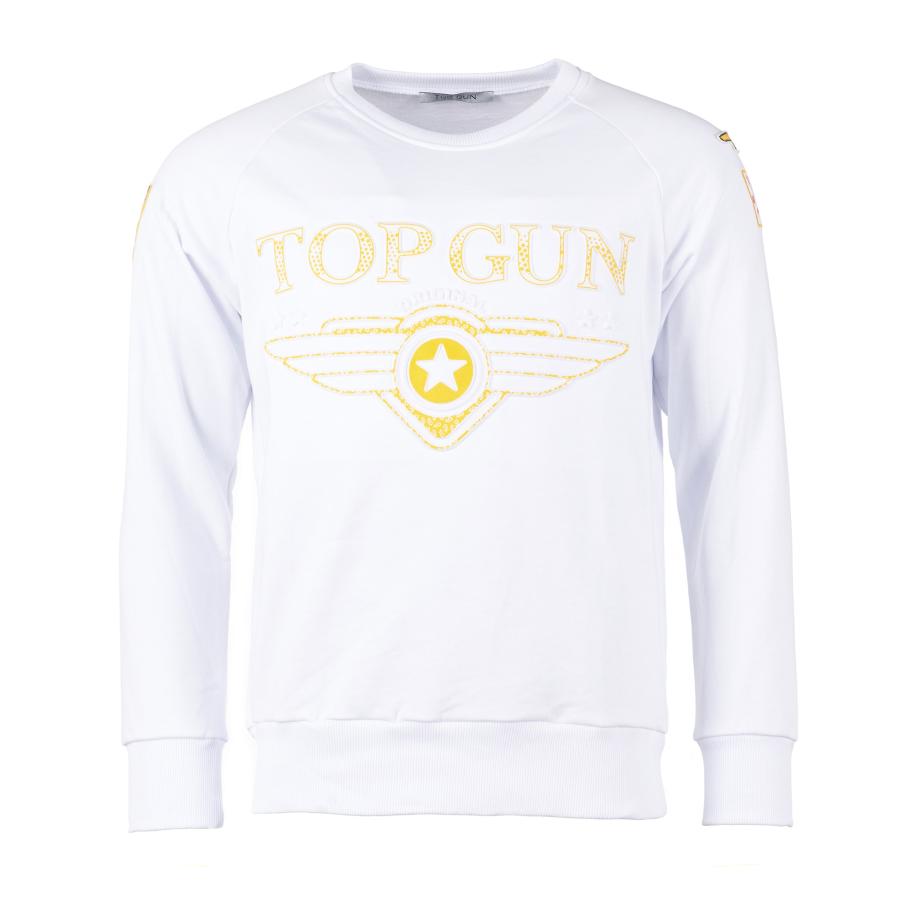 Top gun TOP GUN Sweatshirt geel / wit -