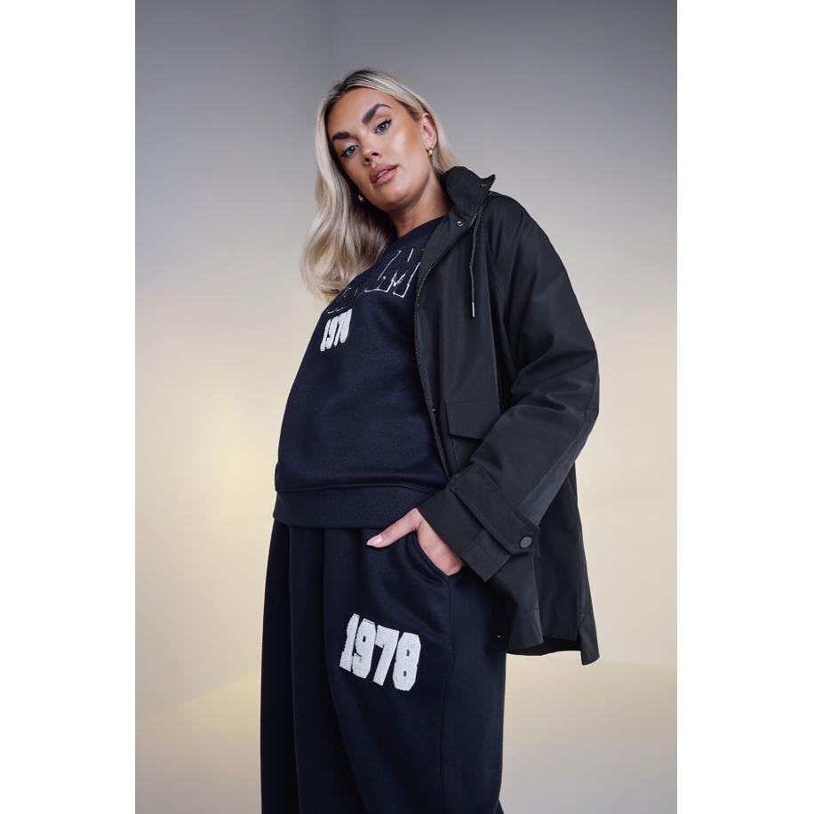 Yours Sweatshirt Met 'Stockholm 1978' Slogan In Donkerblauw Size 62-64 Blauw