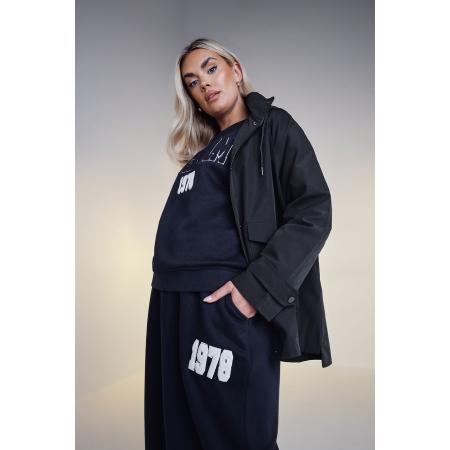 Yours Sweatshirt Met 'Stockholm 1978' Slogan In Donkerblauw Size 62-64